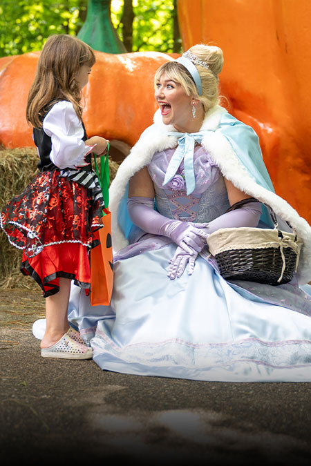 princess greeting child