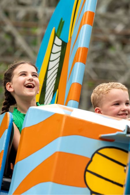 Riders enjoying coaster!