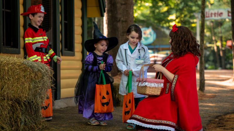 Costumed Children with Little Red