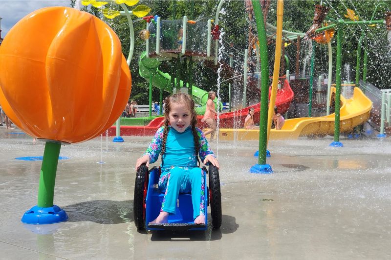 Fun for Everyone- Moo Lagoon Splash Pad is accessible to all guests